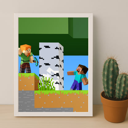 Cadre photo Minecraft - 15 e anniversaire