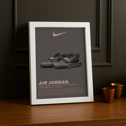 Cadre photo Jordan Jumpman Jack Dark Mocha x Travis Scott