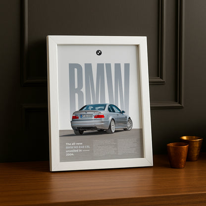 Poster Voitures - BMW M3 E46 CSL