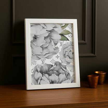 Cadre photo Louis Vuitton - White Flowers