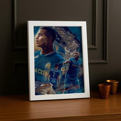 Cadre photo Olympique de Marseille Illustration