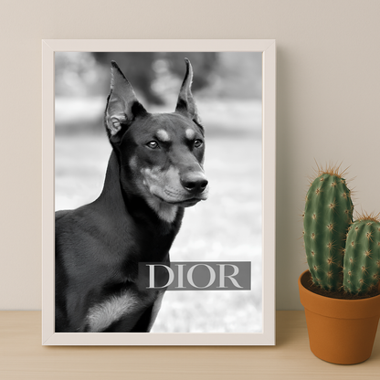 Cadre photo Dior Dog
