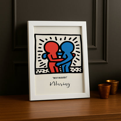 Cadre photo Keith Haring "Best Buddies"