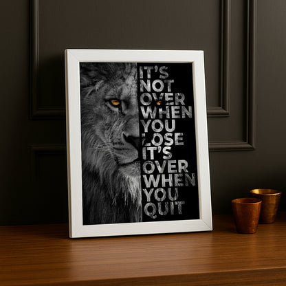 Cadre Photo Motivation - It's Not Over