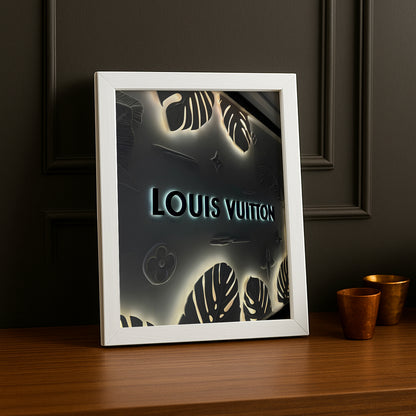 Cadre photo Louis Vuitton - Logo Lumineux