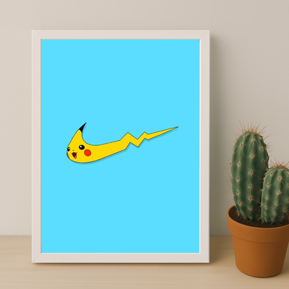 Poster Nike Pikachu logo
