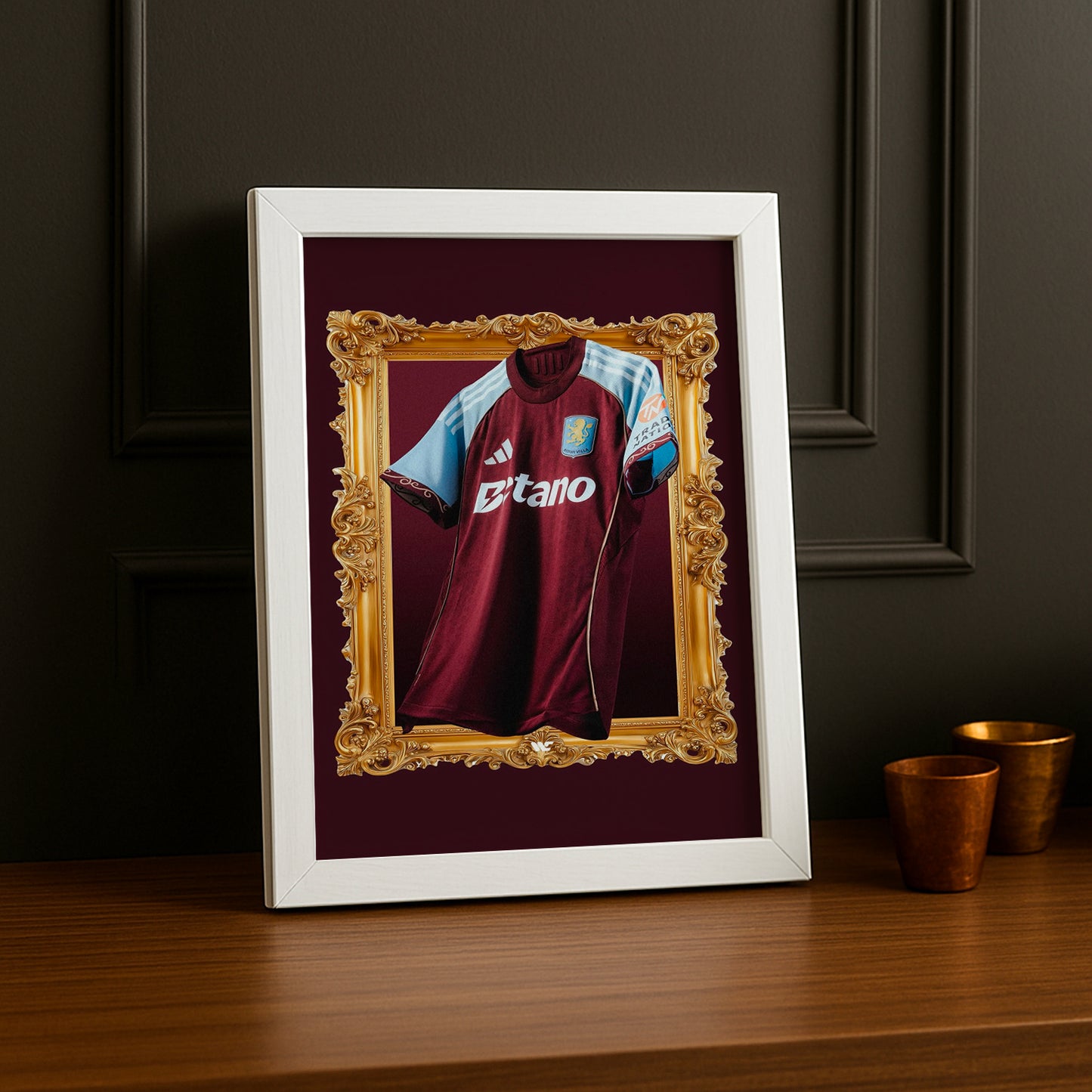 Cadre photo - Maillot Aston Villa Domicile 25-26