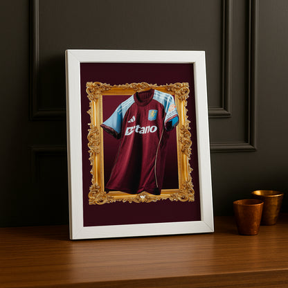 Cadre photo - Maillot Aston Villa Domicile 25-26