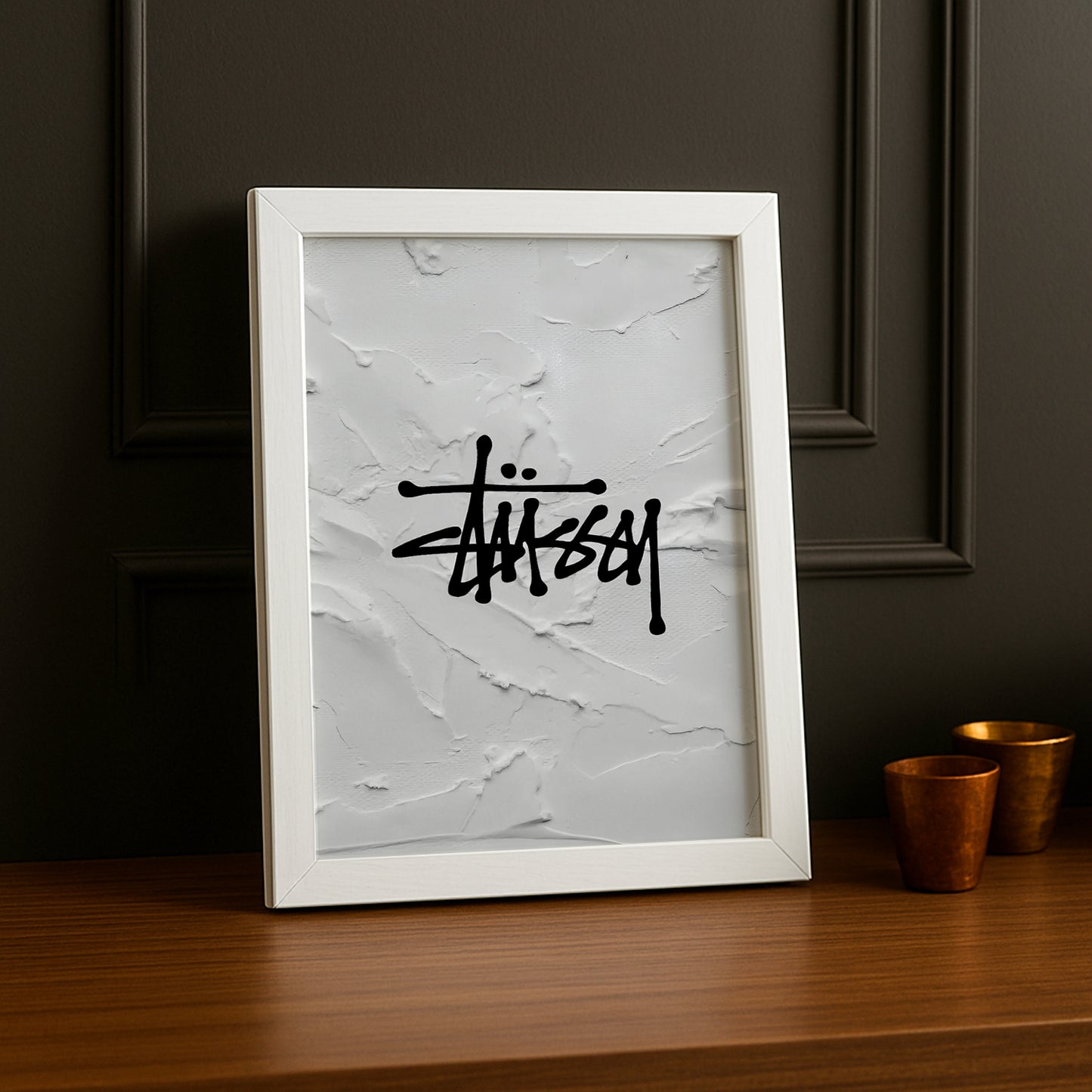 Cadre photo Stüssy peinture