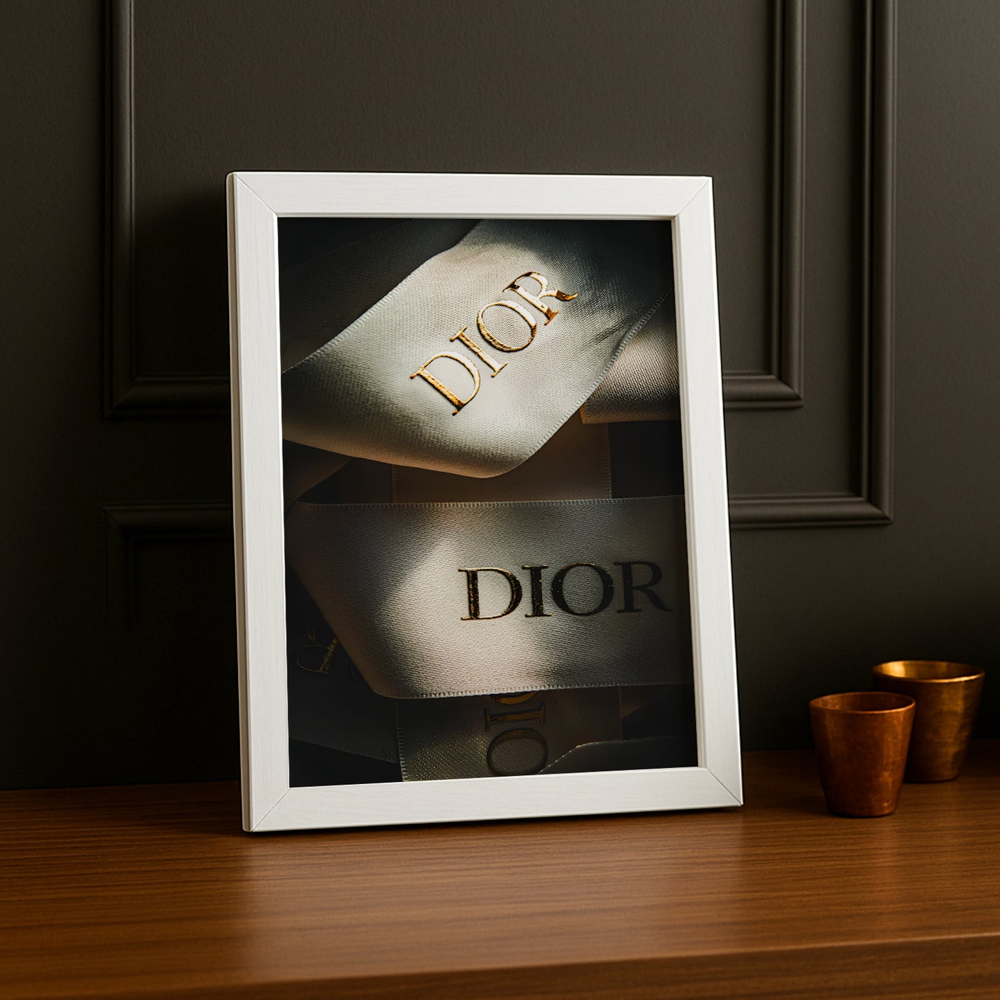 Cadre photo Dior Ruban dorée