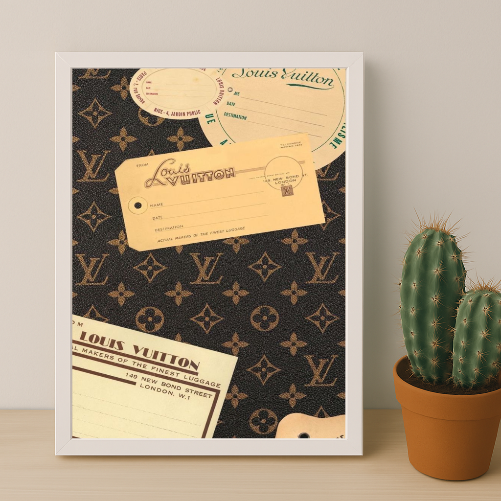Cadre photo Louis Vuitton Valise ticket
