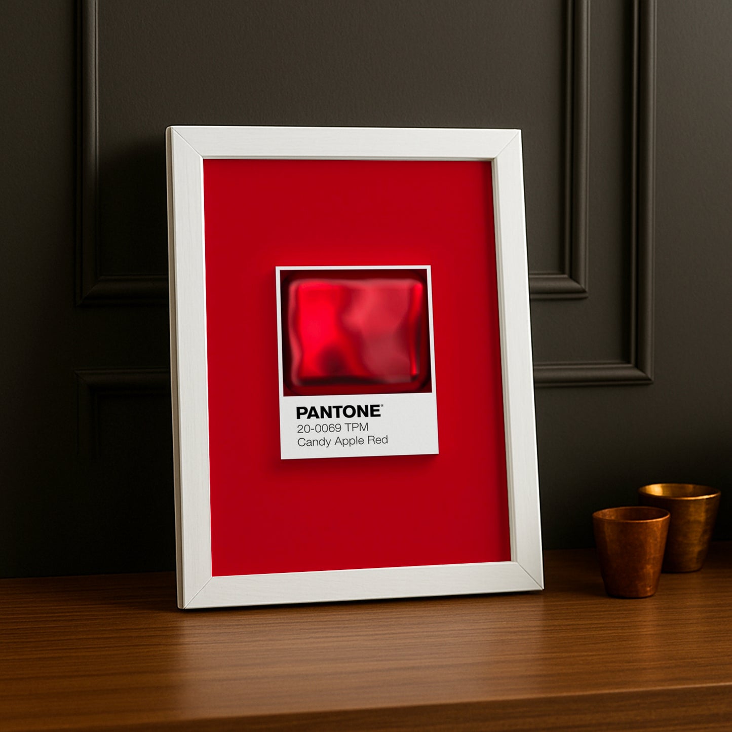 Cadre Photo Pantone Étiquette - Candy Apple Red