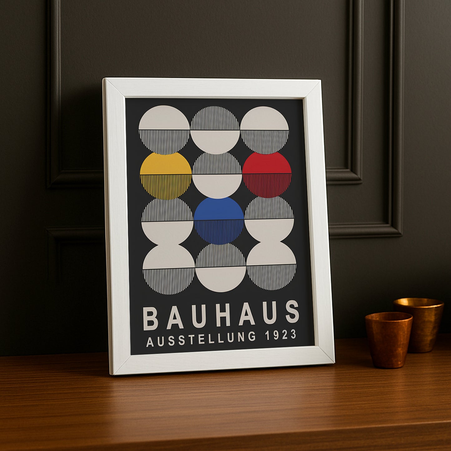 Cadre photo Bauhaus 1923 noir