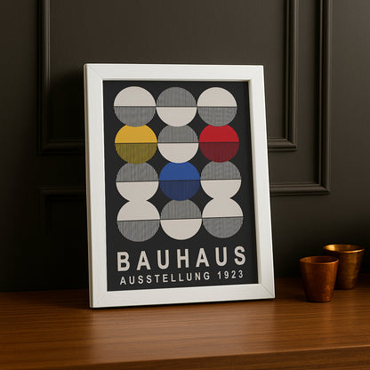 Cadre photo Bauhaus 1923 noir