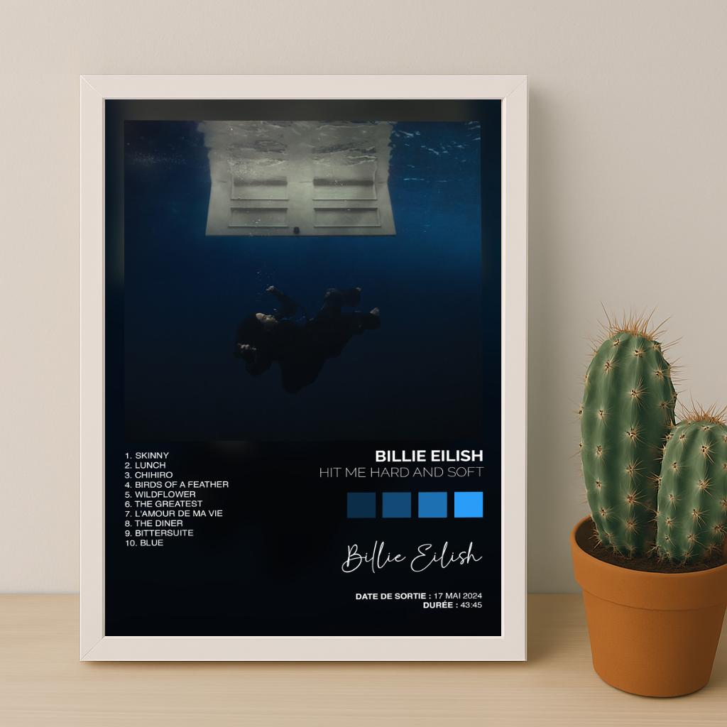 Cadre photo Album - Billie Eilish Hit me hard hit me soft