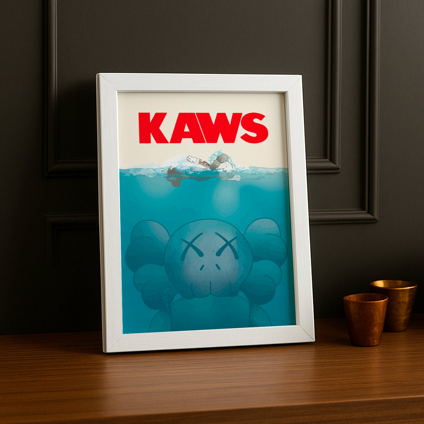 Cadre photo Kaws Requin