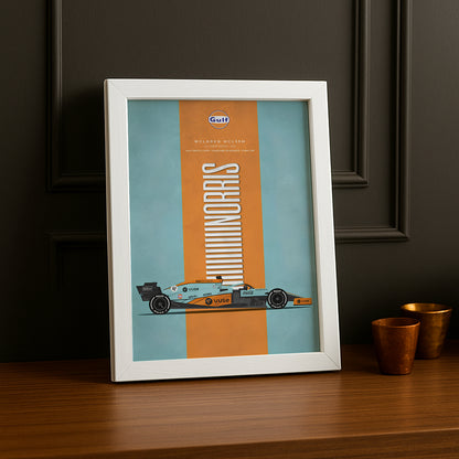 Cadre photo Formule 1 Gulf