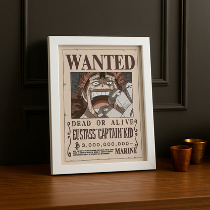 Cadre photo One Piece - Wanted Eustass Captain Kid