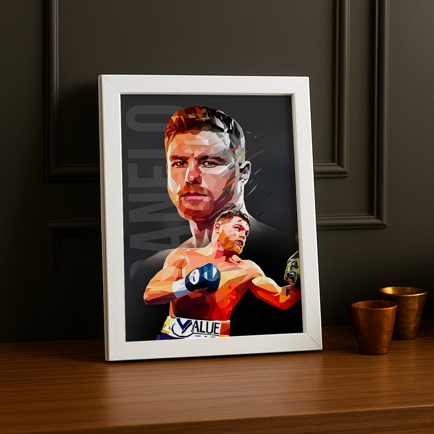 Cadre Photo Boxe - Canelo Álvarez Illustration