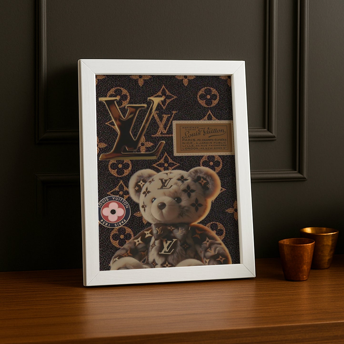 Cadre photo Louis Vuitton - Ours & Badge