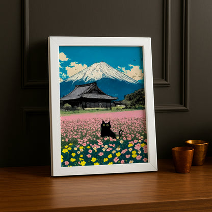 Cadre Photo Chat - Champs