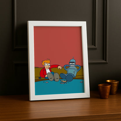 Cadre Photo Futurama - Bender x Philip