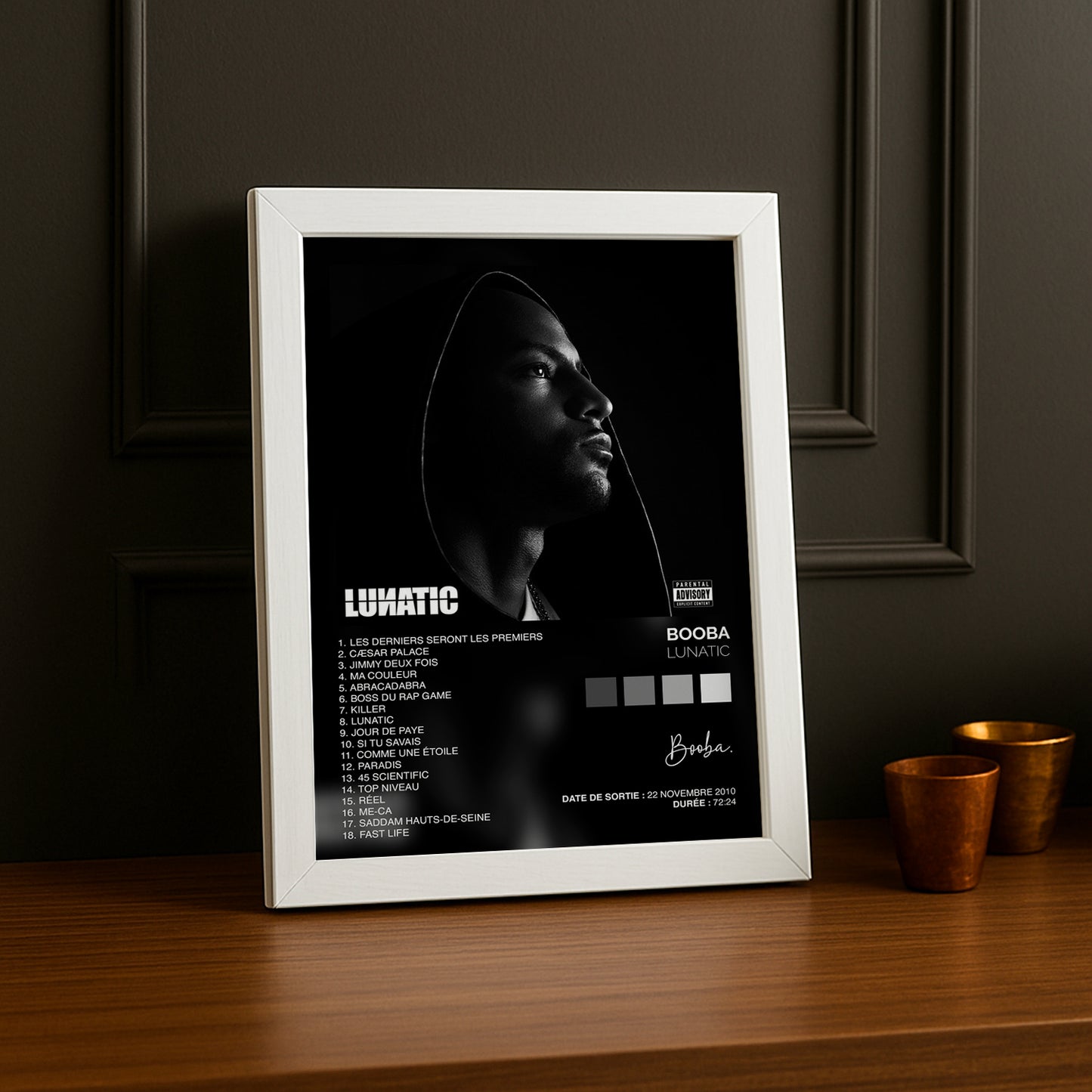 Poster - Album Booba Lunatic