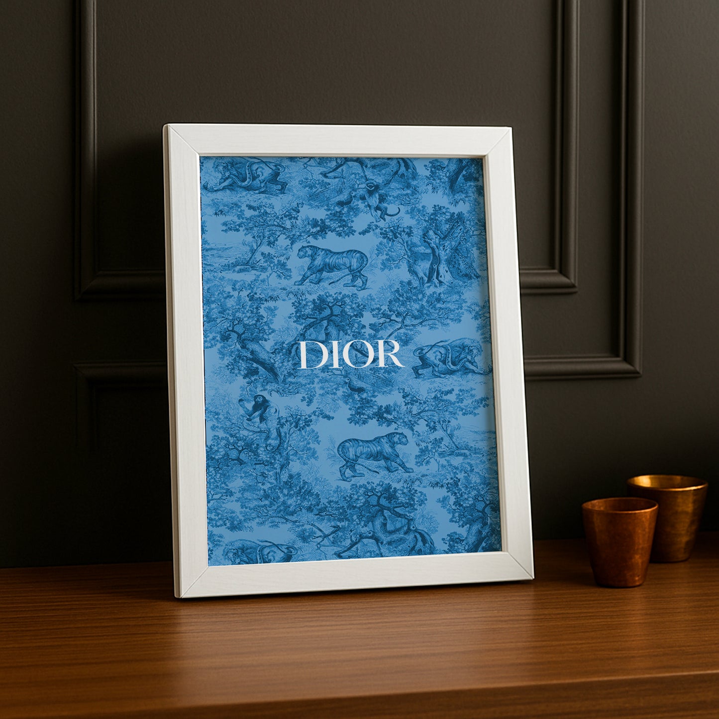 Cadre photo Dior Bleu Dessin
