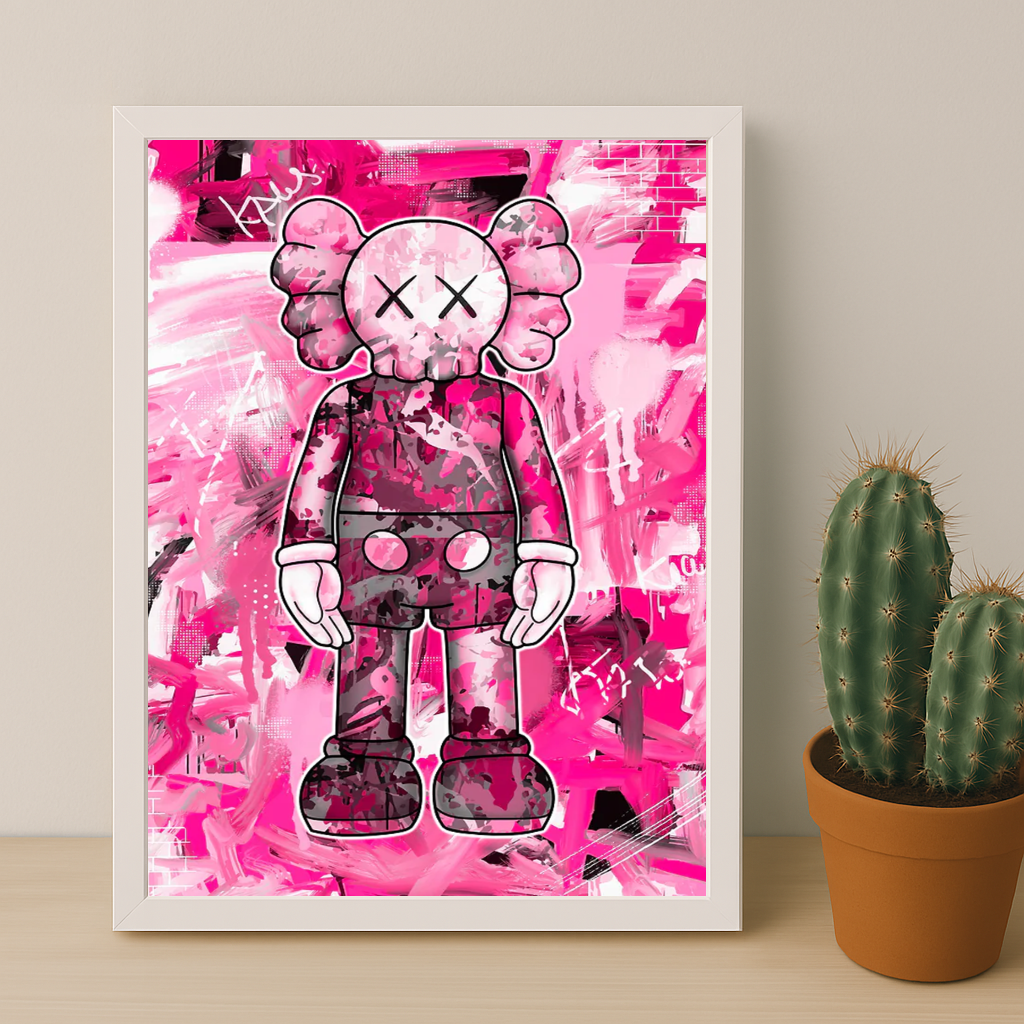 Kaws Pink Graffiti