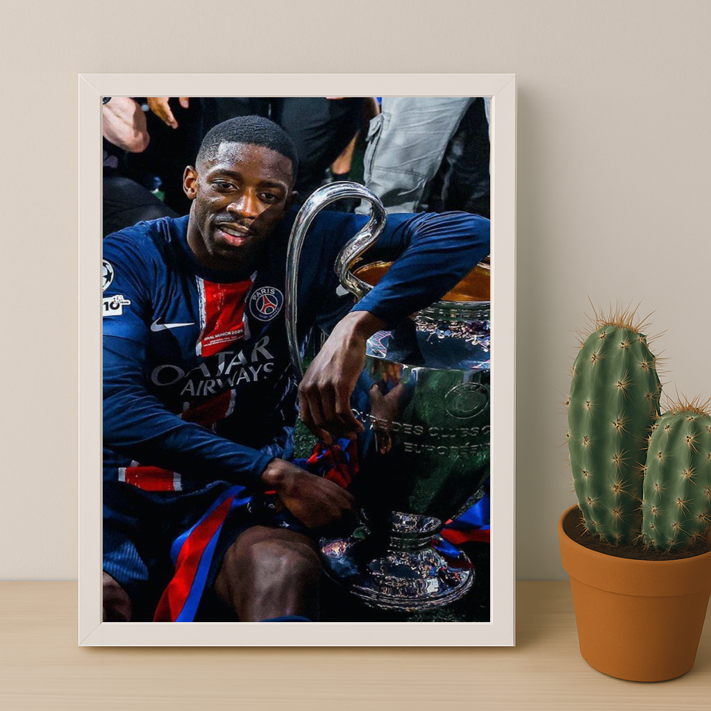 Cadre photo Paris Saint-Germain LDC Dembélé