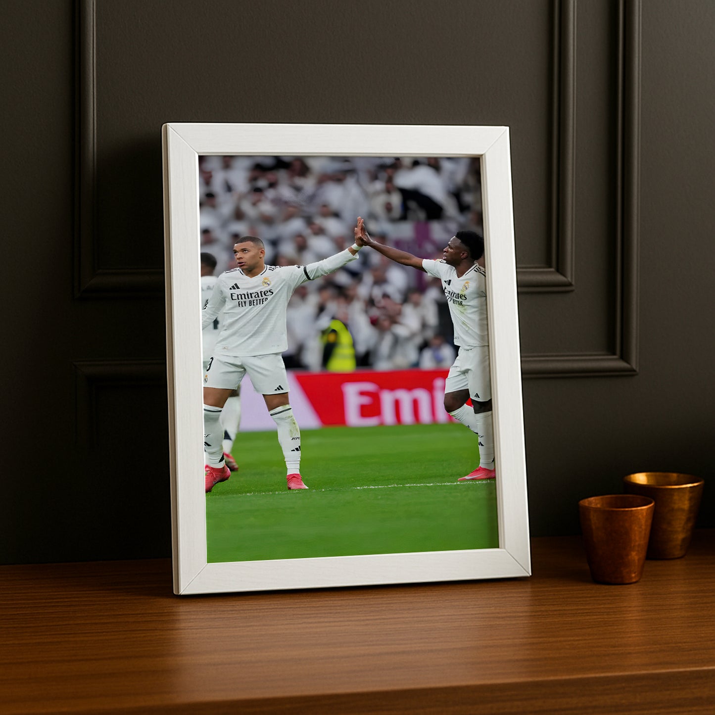 Cadre photo de Mbappé x Vinicius