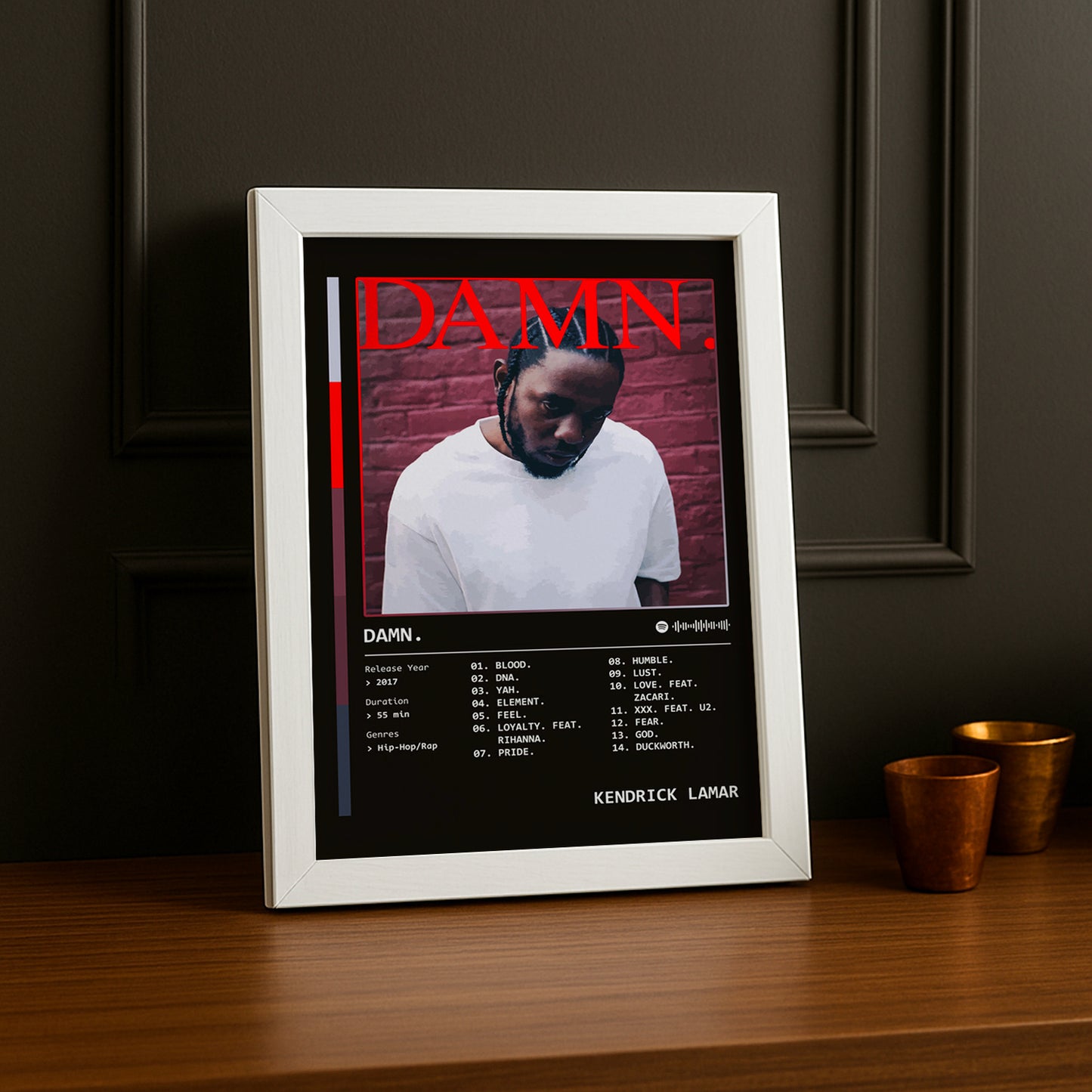 Cadre photo Kendrick Lamar Damn