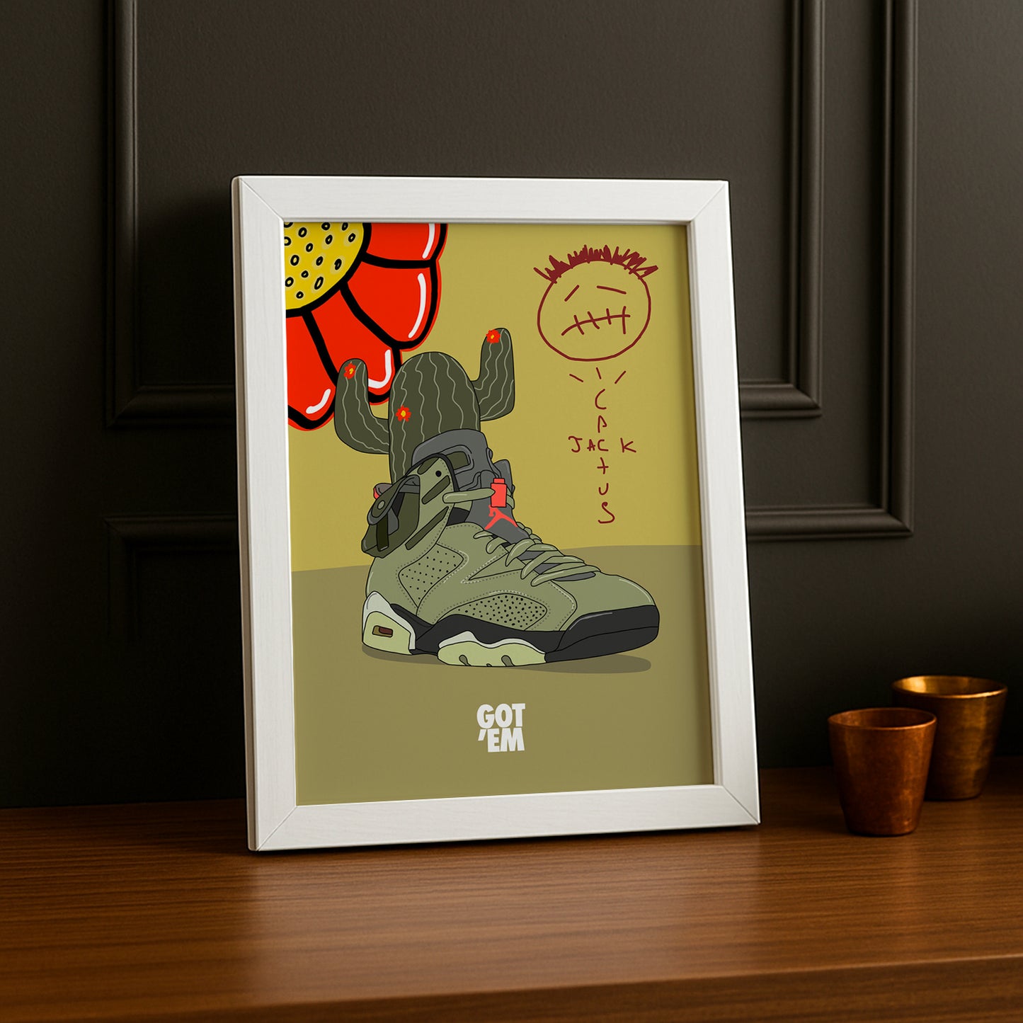 Cadre photo Air Jordan 4 Cactus Jack Got'Em
