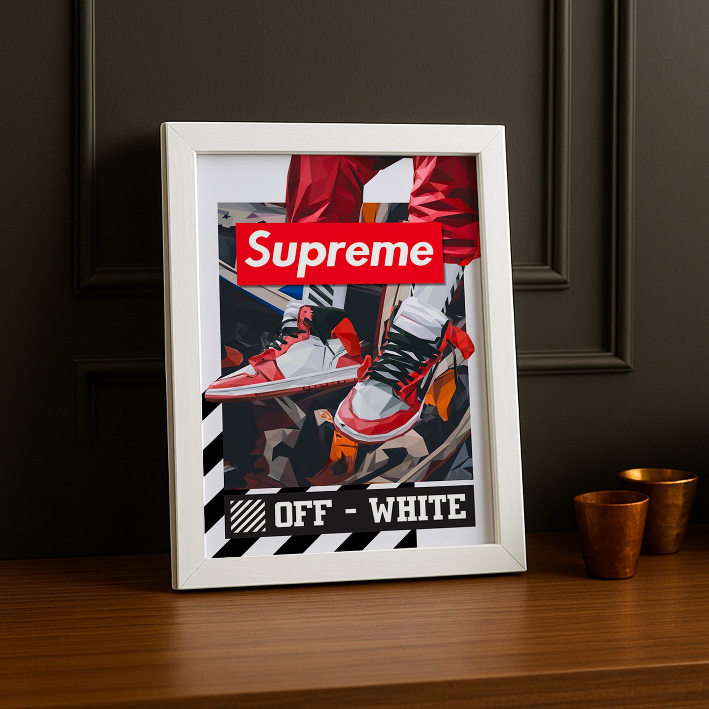 Cadre photo Off-White x Supreme