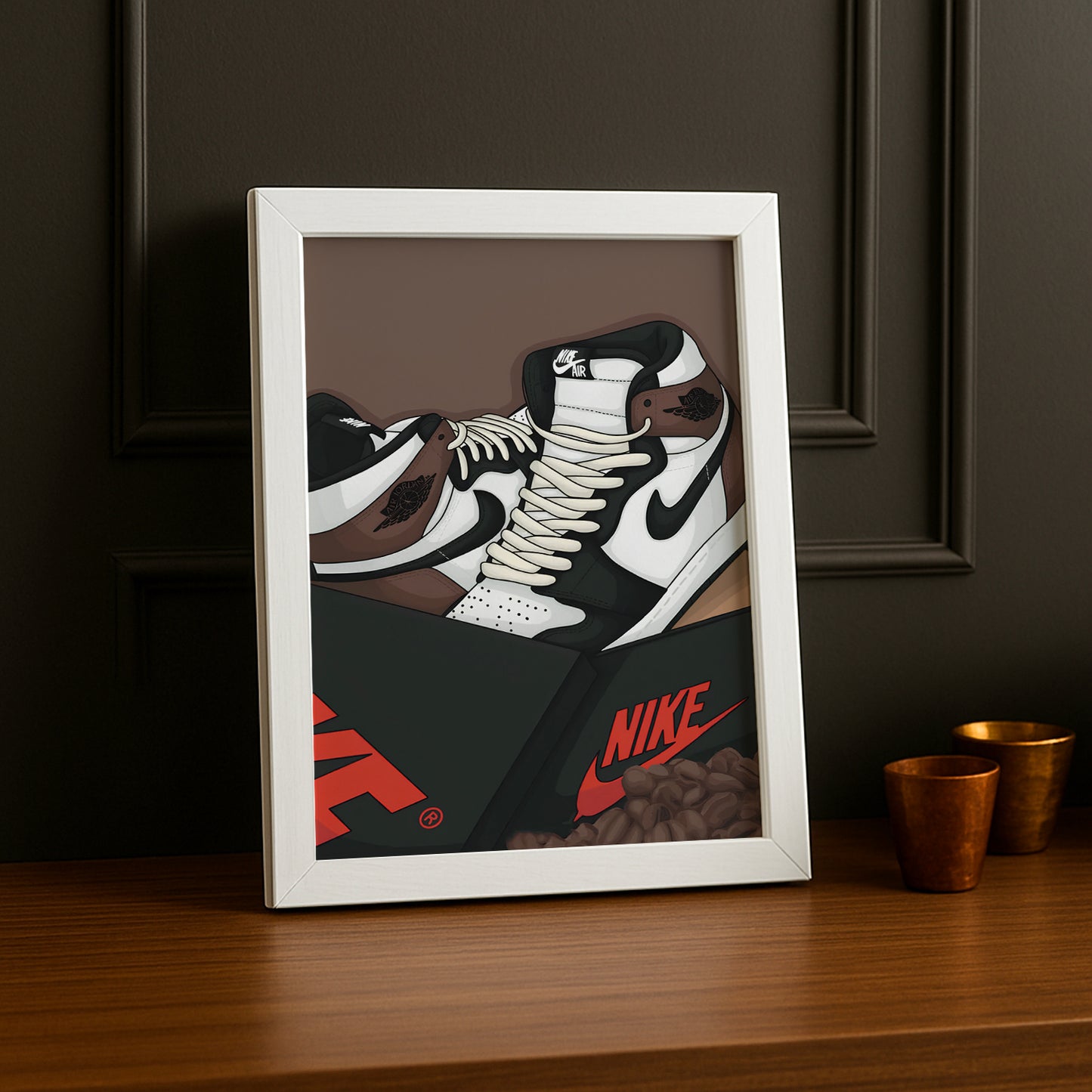 Poster Nike Air Jordan 1 High Brown