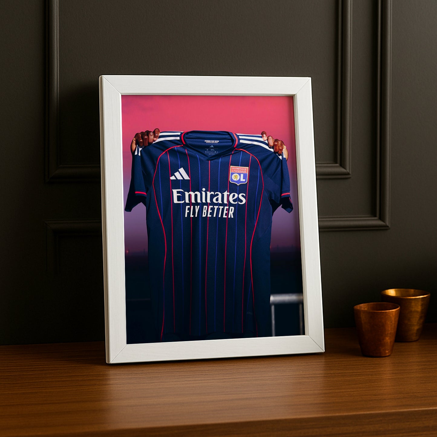 Cadre photo - Maillot Olympique Lyonnais 2026