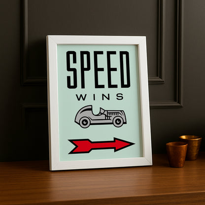 Speed Wins Monopoly - Cadre photo