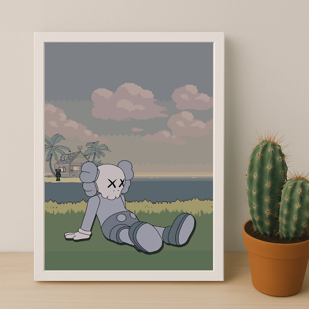Cadre photo Kaws - Savane