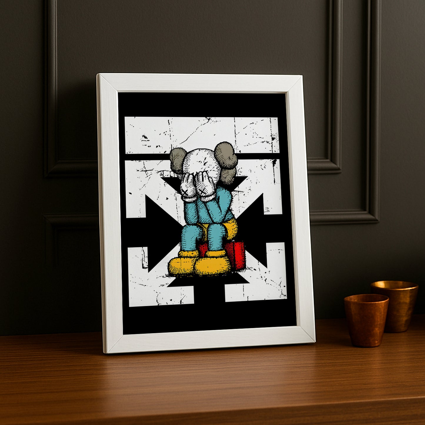 Cadre photo Off-White x Kaws