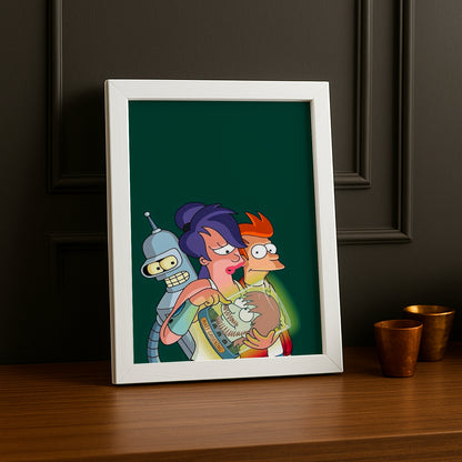 Cadre Photo Futurama - Leela, Bender et Philip