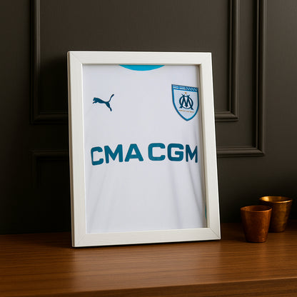 Cadre photo Maillot domicile Olympique de Marseille