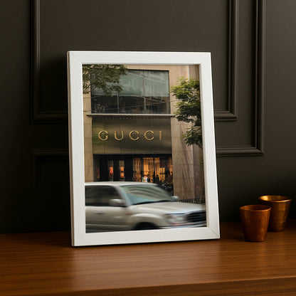 Cadre Photo Gucci - Devanture de magasin