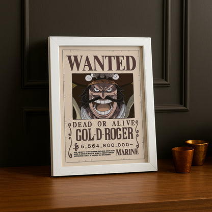Cadre photo One Piece - Wanted Gol D Roger