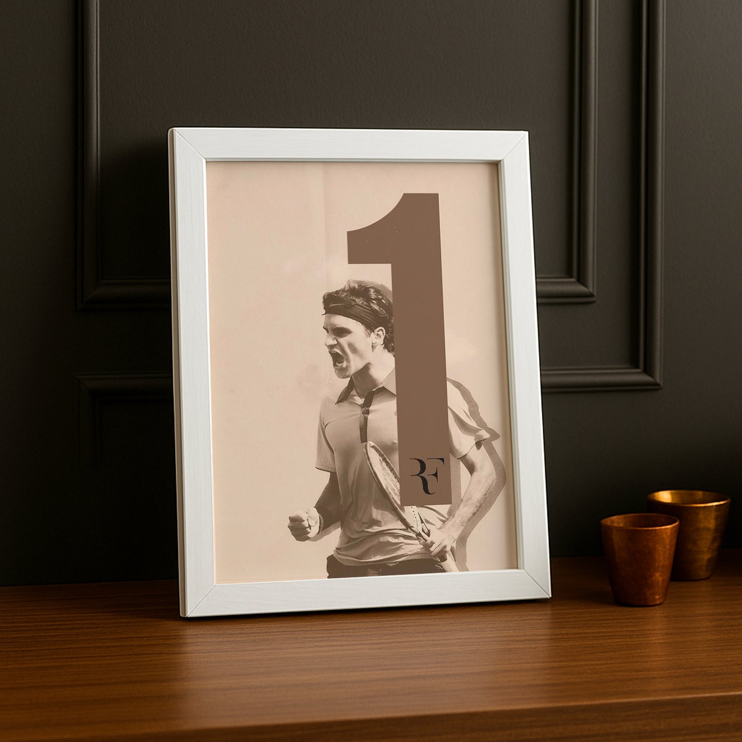 Poster Photo Tennis - Numéro 1 Roger Federer