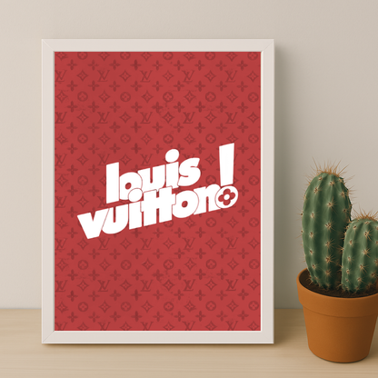 Cadre photo Louis Vuitton Red