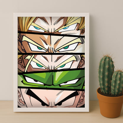 Poster Dragon Ball Z - Eyes Heroes