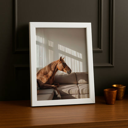 Cadre photo Équitation - Cheval canapé