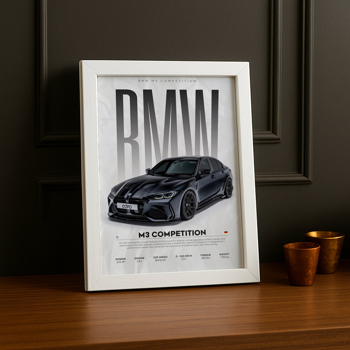 Cadre photo BMW M3 Competition