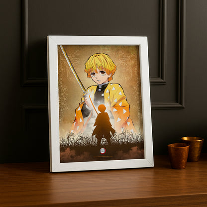 Cadre Photo Demon Slayer - Zenitsu Thunderclap and Flash