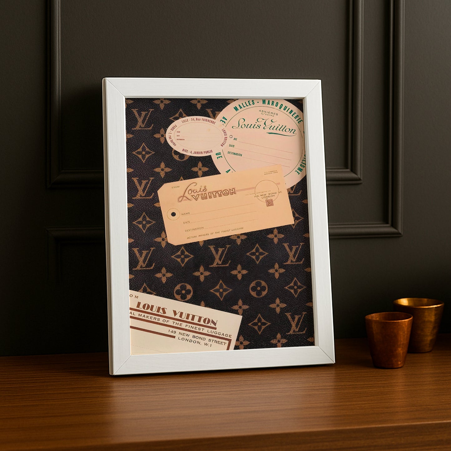 Cadre photo Louis Vuitton Valise ticket